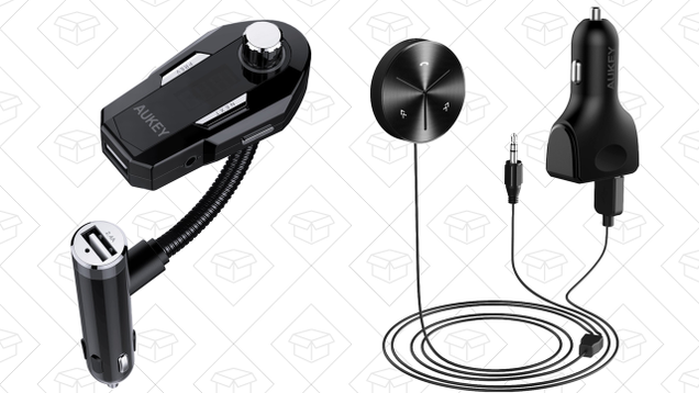 Aukey Bluetooth FM Transmitter | $15 | Amazon | Promo code AUKEYBR3Aukey Bluetooth AUX Receiver | $15 | Amazon | Promo code AUKEYBR2